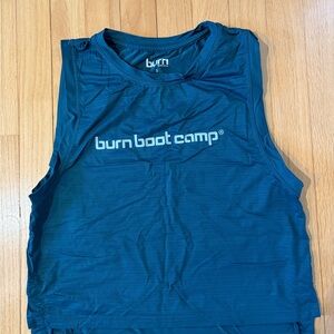 Burn Boot Camp Blue Sleeveless Top